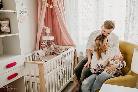 Sesja noworodkowa w domu w Krakowie