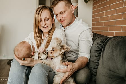 Sesja noworodkowa w domu w Krakowie