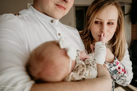 Sesja noworodkowa w domu w Krakowie