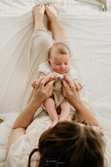 Naturalna Sesja noworodkowa w domu Kraków