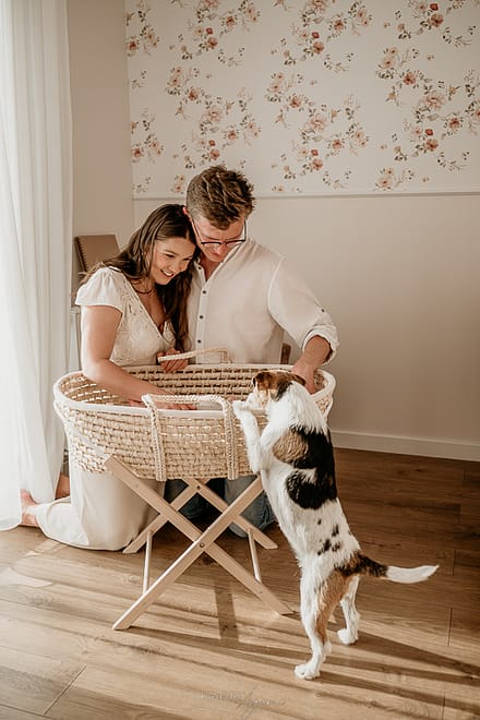 Naturalna Sesja noworodkowa w domu Kraków