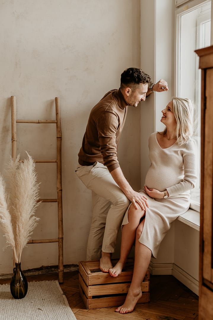 sesja ciążowa z mężem