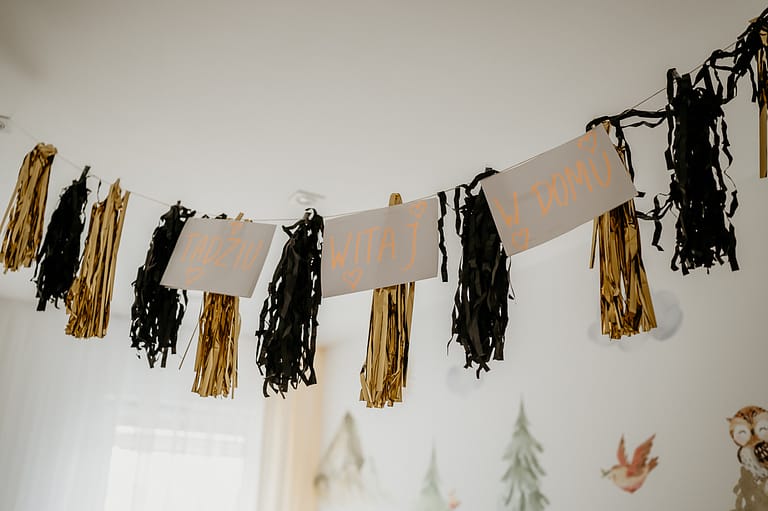 powitanie noworodka w domu