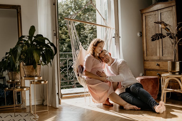 Sesja ciążowa w studio boho Kraków