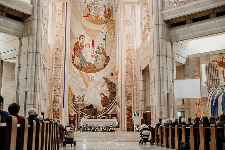 Fotograf na chrzest kraków ołtarz sanktuarium jana pawła II