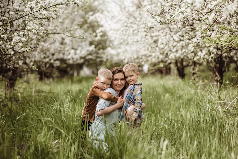 sesja zdjęciowa z mamą